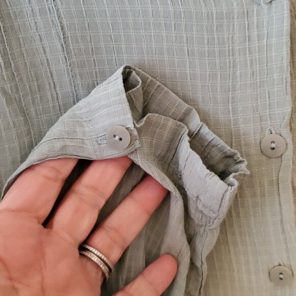 Flax Women's Floral Rayon-Blend Button-Up Size L NWT'S - Picture 3 of 10